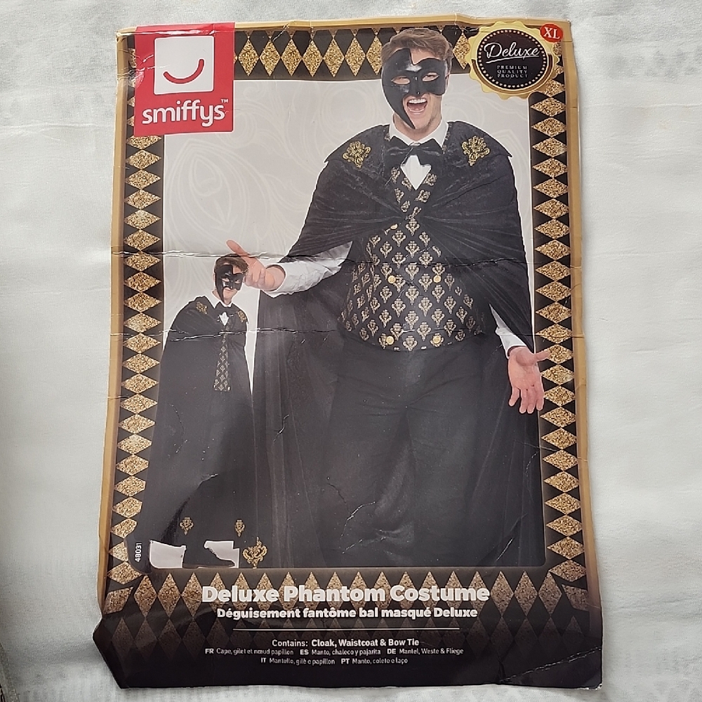 miffy Phantom Costume - Black and Gold